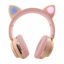 Auriculares Inalámbricos Gatito Gato Gaming Led Knup Beige