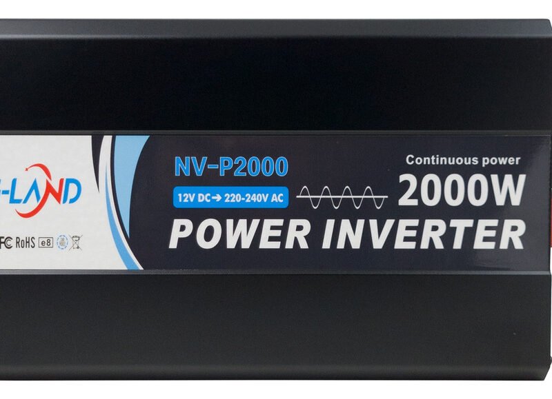 Inversor De Corriente Onda Pura 12v A 220v Hasta 2000w