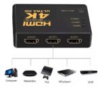 Switch Hdmi 3 Puertos 1080p Uhd 4k Con Control Remoto - Imagen 5