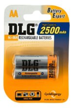 Pila Batería Recargable Aa 2500 Mah X2 Unidades
