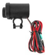 Cargador Universal Usb Y Encendedor 12v Para Moto Tapa Negro - Imagen 4