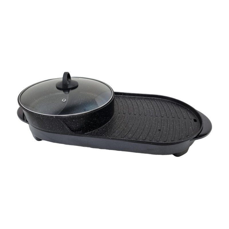 Sartén + Olla Eléctrica/ Plancha Antiadherente - 1500w