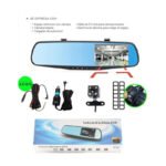 Cámara Auto Trasera Y Delantera Grabación Espejo Retrovisor - Imagen 5