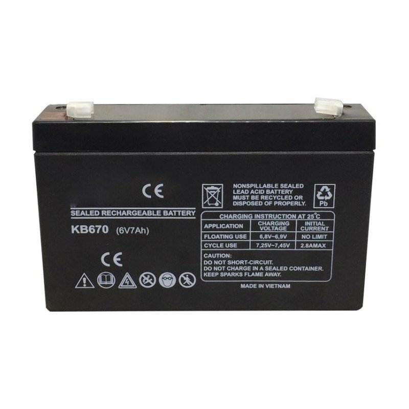 Bateria 6v 7 Amp - Central Shop