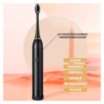 Cepillo Dientes Limpiador Dental Eléctrico Removedor Sarro Negro - Imagen 4