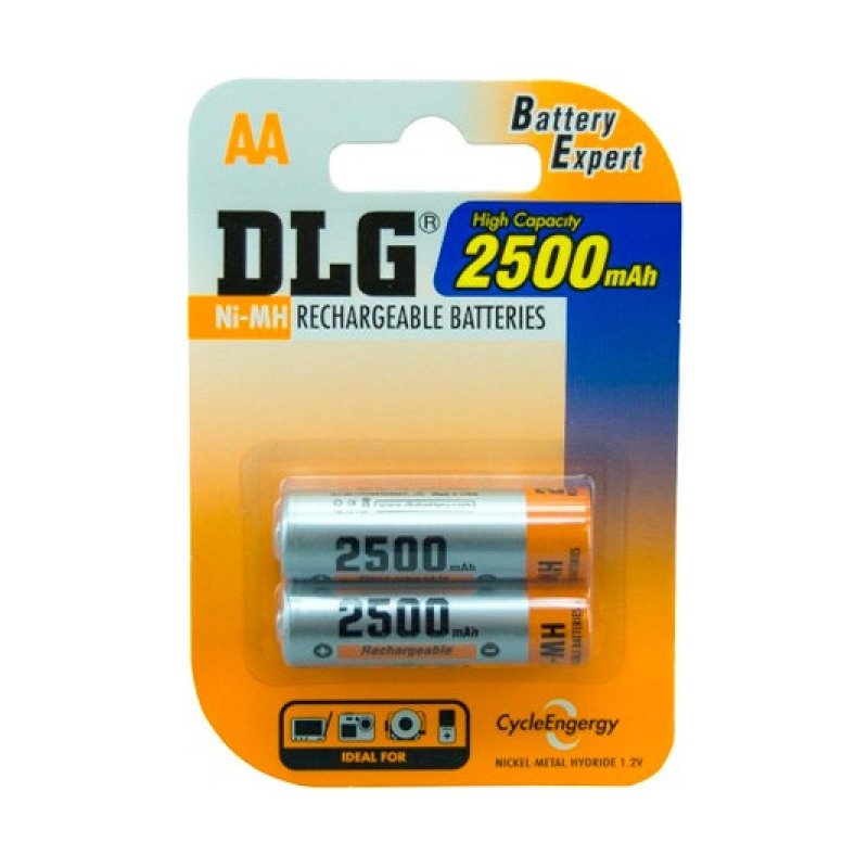 Pila Bateria  Recargable Aa 2500 Mha