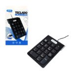 Teclado Numérico, Cableado, Negro, Usb, Kp-2003a, Idioma Knup, Portugués Brasileño - Imagen 2