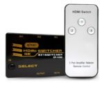 Switch Hdmi 3 Puertos 1080p Uhd 4k Con Control Remoto