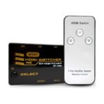 Switch Hdmi 3 Puertos 1080p Uhd 4k Con Control Remoto