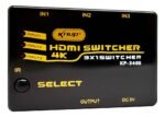 Switch Hdmi 3 Puertos 1080p Uhd 4k Con Control Remoto - Imagen 3