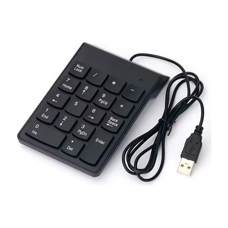 Teclado Numérico Usb Negro Pc, Notebook, Mac