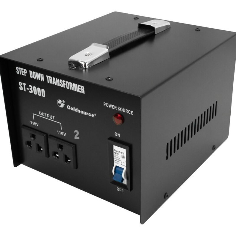 Transformado 220v - 110v 3000w - 2 Tomas - Central Shop