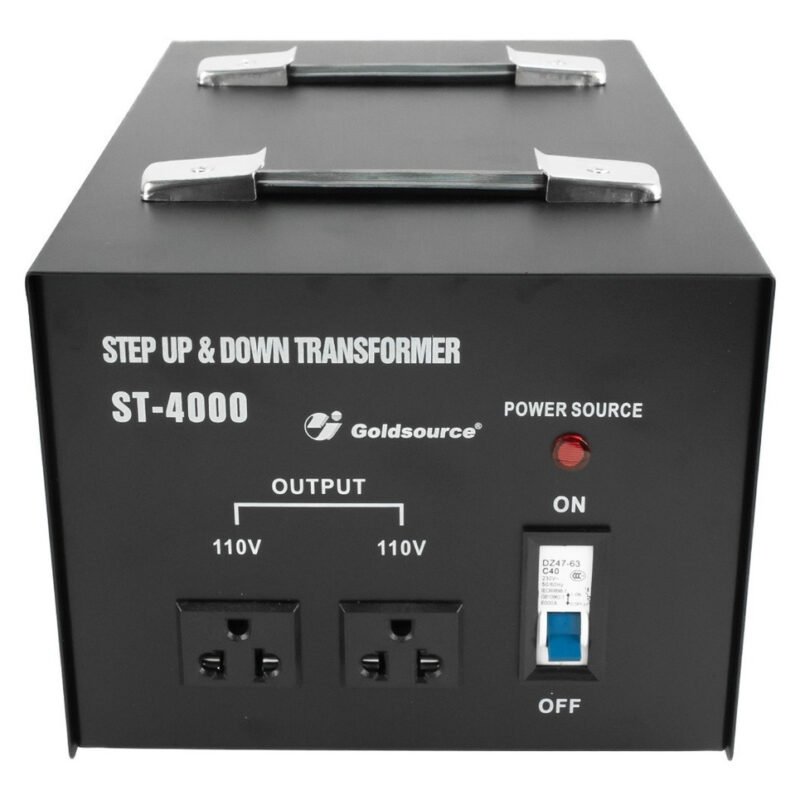 Transformador 220v - 110v 4000w - 2 Tomas - Central Shop