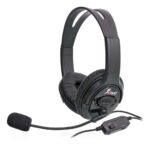 Auriculares Gamer Knup Kp-352 Con Micrófono, Cable De 1.2m, Color Negro