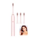 Cepillo Dientes Limpiador Dental Eléctrico Removedor Sarro Rosa