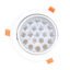 Spot Aplique Led Embutir Techo Aro Blanco 18w Blanco