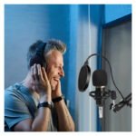 Kit Microfono Estudio Condensador Profesional Con Brazo Color Negro - Imagen 8