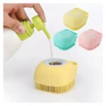 Cepillo De Baño Para Mascotas, Dispensador De Champú Para Perros Y Gatos, Color Verde - Imagen 12