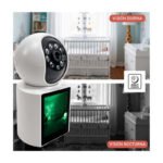 Cámara Seguridad Wifi Monitor Videollamada Audio Ir Control Blanco - Imagen 9