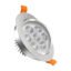 Spot Aplique Led Embutir Techo Aro Plateado 7w Plateado