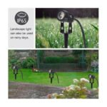 Antorcha Estaca Foco Luz Led Jardín Patio Colores 3w - Imagen 5