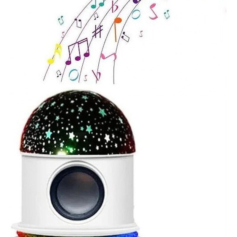Velador Proyector De Estrellas Para Niños Parlante Bluetooth