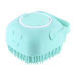 Cepillo De Baño Para Mascotas, Dispensador De Champú Para Perros Y Gatos, Color Verde - Imagen 5