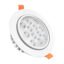 Spot Aplique Led Embutir Aro Blanco 12w Blanco Cálido Luz Blanco Cálido
