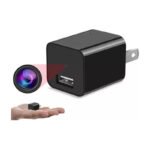 Cargador Usb Con Cámara Oculta Espía Sensor Movimiento Negro