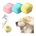 Cepillo De Baño Para Mascotas, Dispensador De Champú Para Perros Y Gatos, Color Verde - Imagen 11