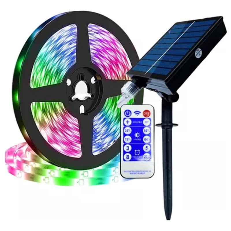 Cinta Led Solar 5m Rgb