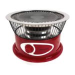 Mini Asador Cocina Parrilla Portátil Eléctrica Potencia Rojo - Imagen 2