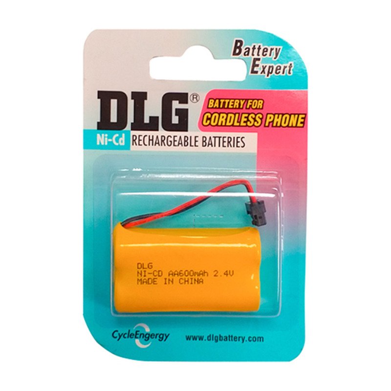 Pack Pila 2aa 2.4v 600mha Recargable Para Teléfono