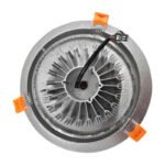 Spot Aplique Led Embutir Techo Aro Plateado 7w - Imagen 21