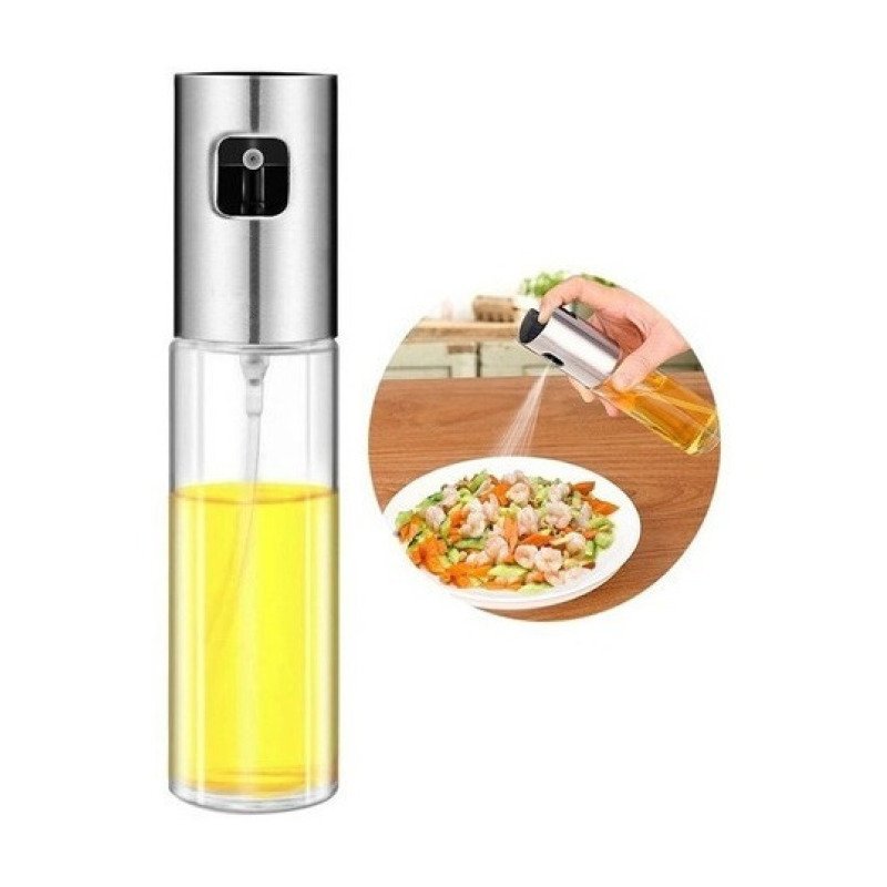 Dispensador Spray Rociador Aceite Vinagre Botella De Vidrio