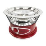 Mini Asador Cocina Parrilla Portátil Eléctrica Potencia Rojo - Imagen 3