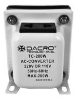 Transformador 220v A 110v Hasta 200w Con Llave Selectora - Imagen 3