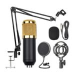 Kit Microfono Estudio Condensador Profesional Con Brazo Color Negro - Imagen 2