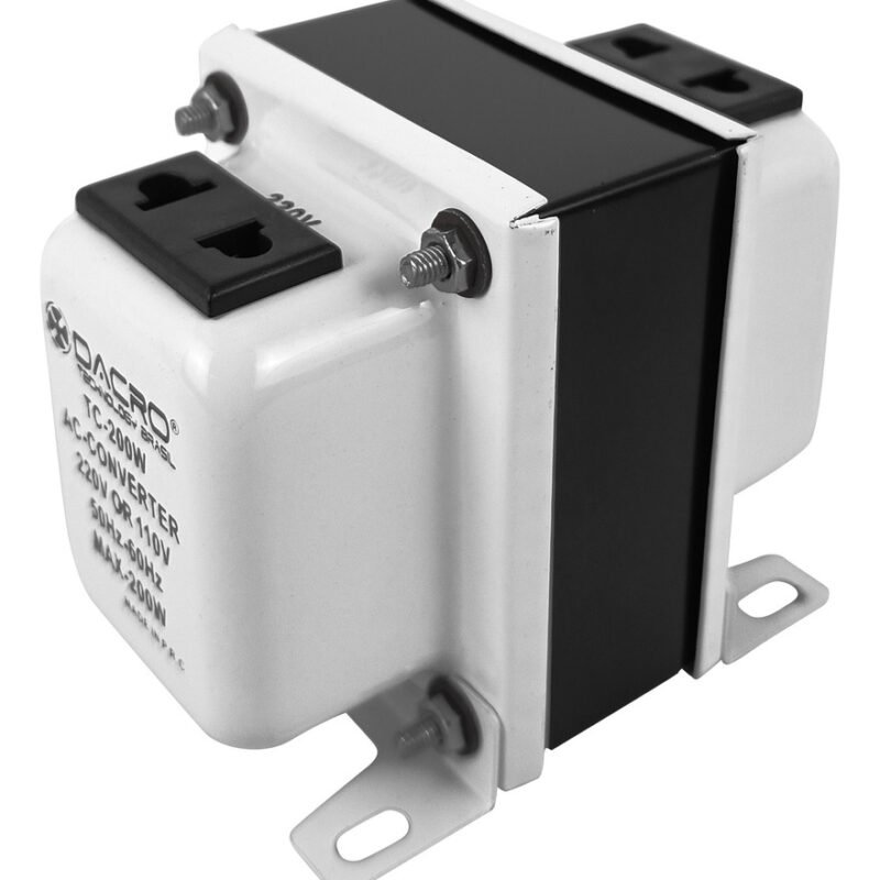 Transformador 220v A 110v Hasta 200w Con Llave Selectora
