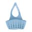Escurridor Organizador De Esponjas Para Pileta Cocina Baño Celeste