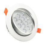 Spot Aplique Led Embutir Techo Aro Plateado 12w - Imagen 27