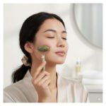 Set Kit Rodillo Masajeador Facial Anti Estrés Jade X3 Piezas Verde - Imagen 6