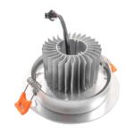 Spot Aplique Led Embutir Techo Aro Plateado 12w - Imagen 30
