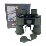 Binoculares Largavistas 20x50 1000m Verde Militar + Estuche Verde - Imagen 4