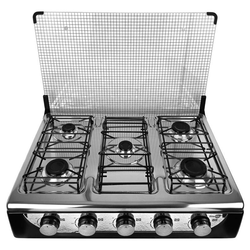 Anafe Cocina Gas 5 Hornallas Tapa Negro Starlux Sgs-6015g