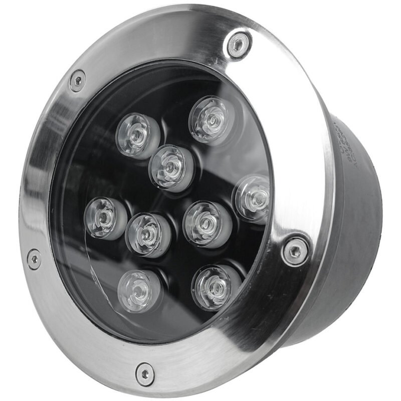 Aplique Piso Embutir Foco Led Luz Fría 9w