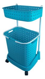Carrito Organizador Multiuso Canasto Con Ruedas Baño Cocina - Imagen 14