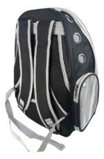 Mochila Cápsula Polarizado Negro Portátil Mascota Perro Gato - Imagen 3