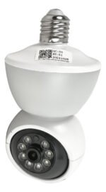 Cámara Seguridad Wifi Celular Lámpara 1080p 360 Con Foco Led