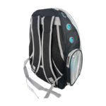 Mochila Cápsula Polarizado Azul Portátil Mascota Perro Gato Negro - Imagen 2